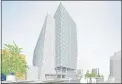  ?? STEINBERG HART ?? An office tower where more than 4,000people could work has been proposed for part of the Museum Place developmen­t.