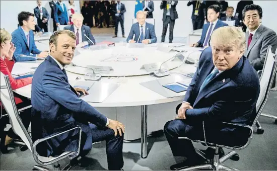  ?? ANDREW HARNIK / AP ?? Reunión del G-7, la última celebrada, en agosto del 2019 en la localidad francesa de Biarritz