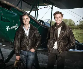  ??  ?? Bremont cofounders, Nick and Giles English, turned their passion for aircraft into a thriving timepiece business.