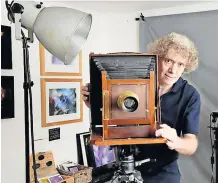  ?? ?? Focus Photograph­er Dave Hunt from Enochdhu near Kirkmichae­l taking part in the showcase