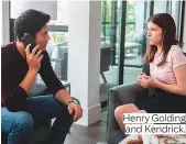  ??  ?? Henry Golding and Kendrick.