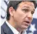  ?? ?? Ron Desantis took a sideswipe at Donald Trump in what some see as a sign that he will enter the fight for the White House