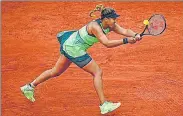  ?? AFP ?? Naomi Osaka lost to Amanda Anisimova on Monday.