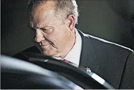  ?? BRYNN ANDERSON/AP ?? Senate candidate Roy Moore has the support of anti-establishm­ent forces that propelled President Donald Trump to office, and Alabama GOP leaders are reluctant to block him.