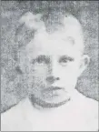  ??  ?? Maurice Galvin, Glengoura, as a young boy circa 1910.