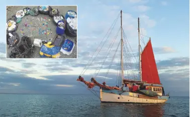  ??  ?? Sailors are being asked to help Annette clean rubbish from the sea this autumn