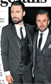  ?? ?? END OF THE ROAD: Rylan Clark-Neal with his husband of six years, Dan Neal