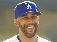  ?? JAYNE KAMIN-ONCEA / GETTY IMAGES FILES ?? L.A. Dodgers pitcher David Price has gifted US$1,000 to
every player in the Dodgers’ minor league system.