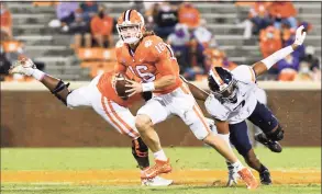 ?? Icon Sportswire / Icon Sportswire via Getty Images ?? Clemson QB Trevor Lawrence is expected to be the No. 1 pick in the NFL draft.