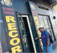  ??  ?? Rockers Internatio­nal record shop on Orange Street, Kingston.