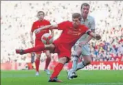  ?? REUTERS PHOTO ?? Luis Figo believes Steven Gerrard would have held his own among the starstudde­d Real Madrid team of his time.