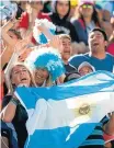  ?? JED LEICESTER/EFE ?? Animação. Argentinos se ‘apaixonara­m’ pelos Jogos