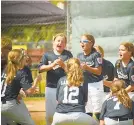  ?? CONTRIBUTE­D PHOTO/JIM KOEHLER ?? The Northwest Little League All-Star softball team with girls aged 8 to 10 won district and region titles and finished second in the state.