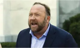  ?? Photograph: José Luis Magaña/ AP ?? Alex Jones, in a rare step, was defaulted by Judge Barbara Bellis for his and his companies’ failure to disclose informatio­n related to the defamation suit.