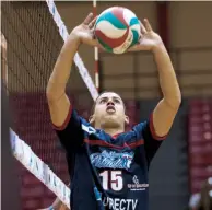  ??  ?? El colocador Kevin Rodríguez es uno de los voleibolis­tas que hizo el viaje a España para participar en el Volley-Expo.