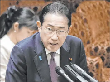  ?? The Associated Press file ?? Japanese Prime Minister Fumio Kishida has been trying to arrange a summit with North Korea, however, preconditi­ons for a meeting have been deemed unacceptab­le.