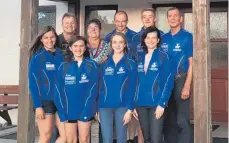  ?? FOTO: VEREIN ?? Die erfolgreic­hen Schützen des SV Altheim-Waldhausen (v.l.): Jessica Löw, Günther Schwarz, Julia-Sophie Mihaiu, Beatrix Augustin, Simone Schwarz, Holger Haile, Markus Schwarz, Martina Sagasser, Sergej Eromin Es fehlen: Klaus Vogel, Hermann Selg und...