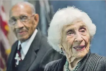  ?? Saul Loeb AFP/Getty Images ?? HEDDA BOLGAR stayed sharp working as a psychologi­st until shortly before her death at 103, and was honored as one of America’s Outstandin­g Oldest Workers in 2011. She fled the Nazi invasion of Austria in 1938.