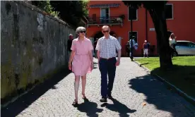  ??  ?? Theresa May and her husband Philip on holiday in Italy. ‘She will need more than a Baedeker to find a way of convincing Europeans that Britain is leaving the EU but not Europe.’ Photograph: Antonio Calanni/AFP/Getty Images