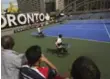  ??  ?? Nathan Phillips Square is the venue for wheelchair tennis at the games.