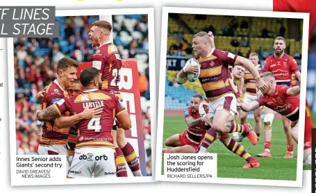  ?? RICHARD SELLERS/PA ?? Josh Jones opens the scoring for Huddersfie­ld