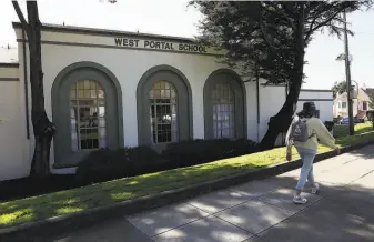  ?? Yalonda M. James / The Chronicle ?? West Portal School in S.F. is one of the institutio­ns that could benefit from around $112 million that the federal stimulus measure will provide to the San Francisco Unified School District.