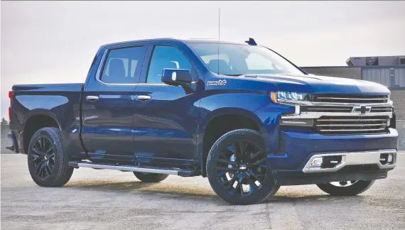  ?? PHOTOS: DEREK MCNAUGHTON/DRIVING ?? The 2020 Chevrolet Silverado 1500 diesel offers the right amount of power and performanc­e with plenty of trim-level options.