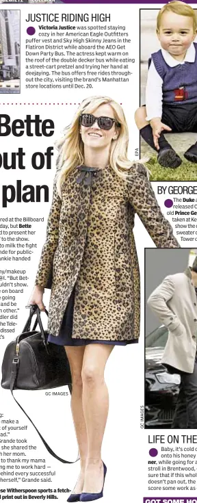  ?? GC IMAGES ?? Meow! Reese Witherspoo­n sports a fetching leopard print out in Beverly Hills.