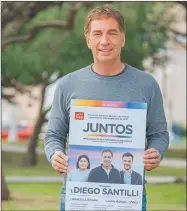  ?? PRENSA AVANZA LIBERTAD ?? JUNTOS. Santilli y Manes disputan la interna pero confían en acordar una imagen poselector­al.