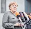  ?? FOTO: DPA ?? „Kamelartig­e Fähigkeite­n“: Kanzlerin Angela Merkel (CDU).