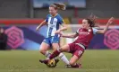  ?? Photograph: James Boardman/Alamy ?? Lucy Staniforth (right) has enjoyed success playing in a deeper role for Aston Villa.