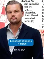  ??  ?? Leonardo DiCaprio – 4 down