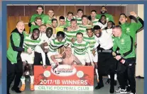  ??  ?? SEVEN UP Hoops celebrate last season’s title