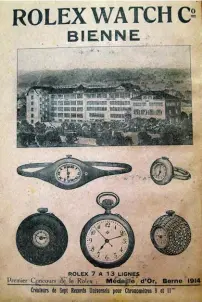  ??  ?? Ci-dessus : publicités Rolex et Paul D. Nardin, en 1920.