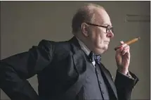  ?? Jack English Focus Features ?? REPLICAS OF Winston Churchill’s wardrobe were created by several renowned clothiers for Gary Oldman in “Darkest Hour.”