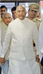  ?? — PTI ?? BJP’s presidenti­al nominee Ram Nath Kovind in New Delhi on Tuesday.