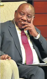  ?? /Elmond Jiyane/GCIS ?? Treading softly: President Cyril Ramaphosa needs to deal decisively with the struggling economy, but he has been reluctant to ruffle workers’ feathers.