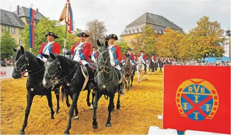  ?? FOTO: ARCHIV ?? Am 16. und 17. September sind wieder Pferdetage in Ellwangen. Aber nicht auf dem Marktplatz, sondern auf dem Schießwase­n.