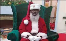  ?? CONTRIBUTE­D BY GREENBRIAR MALL VIA FACEBOOK ?? Santa Eddie has occupied the holiday throne at Greenbriar Mall for the past five years.