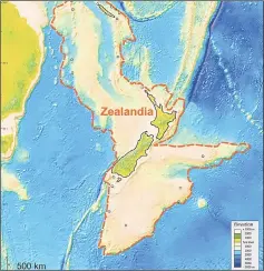  ??  ?? An illustrati­on provided to Reuters February 18, 2017 shows what geologists are calling Zealandia, a continent two-thirds the size of Australia lurking beneath the waves in the southwest Pacific. — Reuters photo