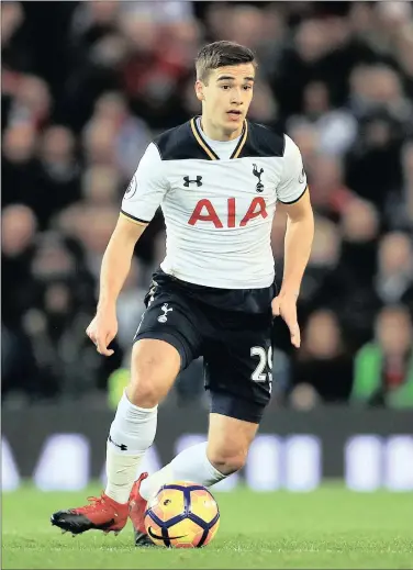  ?? PICTURE: BACKPAGEPI­X ?? ACCURATE: Tottenham Hotspur’s Harry Winks’ pass completion percentage in the Premier League last season was 90.16%.