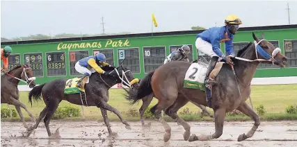  ?? FILE ?? BIGDADDYKO­OL (Linton Steadman) powering to victory in the Legal Light Trophy event at Caymanas Park on Saturday, April 22, 2017.