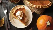  ?? JENNIFER HANSON — ISTOCK ?? Pie pumpkins are smaller and less stringy than the large ones we like to carve at Halloween.