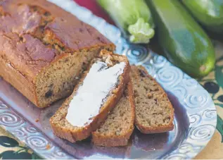  ??  ?? Above, trying to watch your sugar intake? This is the zucchini bread recipe for you.