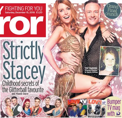  ??  ?? TOP PAIRING Stacey Dooley &amp; Kevin Clifton