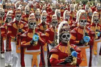  ?? © Ulises Ruiz/belga ?? Dia de los muertospar­ade in Mexicostad.