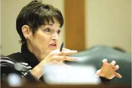  ?? RALPH BARRERA/ AMERICAN-STATESMAN ?? Sen. Donna Campbell at a committee hearing in March at the state Capitol.