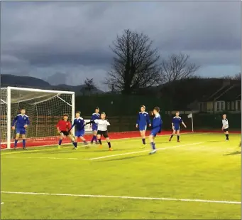  ??  ?? Action from Real Tubber versus Carrick Town.