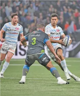  ??  ?? Ben Volavola on attack for Racing Metro.Photo: World Rugby