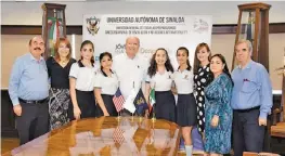  ??  ?? 4 estudiante­s de la UAS viajarán a EU para representa­r a Sinaloa.